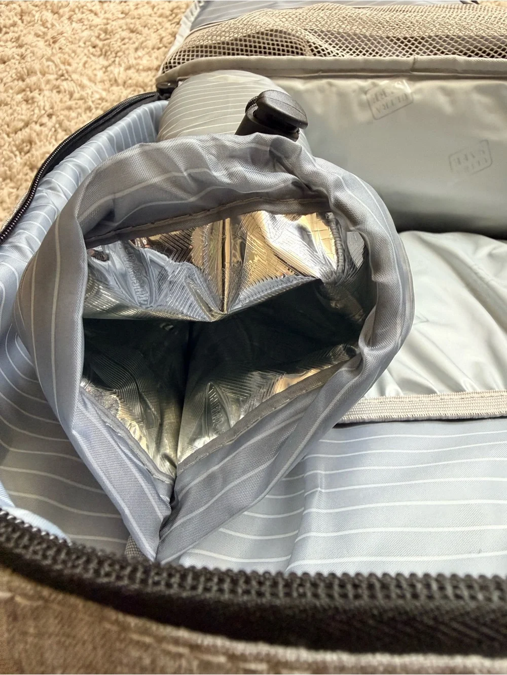 Light Gray Diaper Backpack